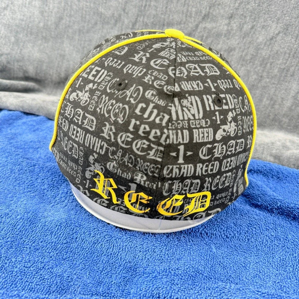 Chad Reed TwoTwo Motorsports Hat Mens OSFM Black Cotton Stretch Fit Motocross #1